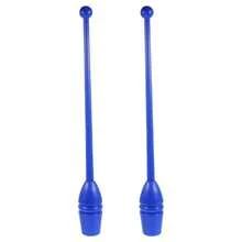 2pcs Rhythmic Gymnastics Stick Clubs Gymnastics Training Equipment 35cm Length - Blue - View 1