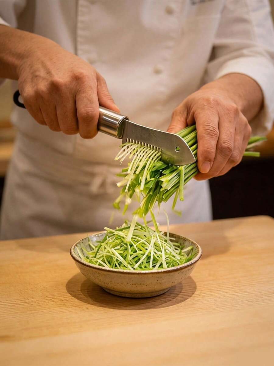 2pcs Stainless Steel Vegetable Chopper And Julienne Slicer Set - Heavy Duty Manual Onion Chopper, Potato Shredder And Grater - Professional Anti-Rust Kitchen Tools For Salad, Fruit And Meal Prep