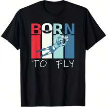 Printed T-Shirt For Men And Women - Black - View 5