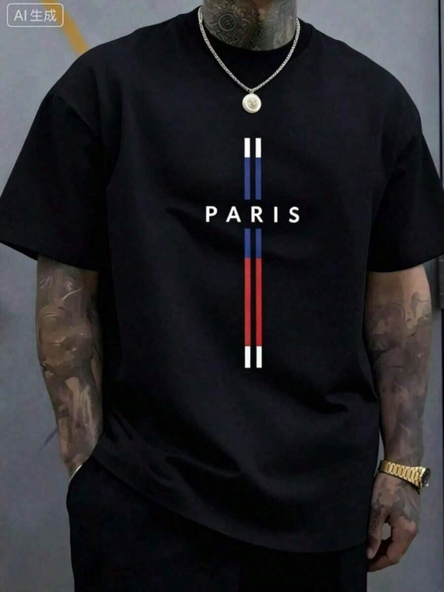 Men's Christian Faith Graphic T-Shirt - Way, Truth, Life Cross Design, 100% Cotton, Breathable Short Sleeve T-Shirt, Suitable For Casual And Outdoor Wear In Spring And Summer, Religious Theme Clothing, Bold Comfortable Style Graphic T-Shirt, Christian T-Shirt - Unisex Plus Size Top - Black 1 - 查看 1
