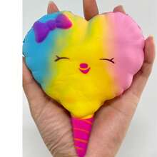 1pc Colorful Squishy Cotton Candy, Fidget Toy For ADHD, Autism, Stress Relief, Slow Rebound, Gift For Back To School, Birthday, Easter, Christmas - Multicolor - View 11