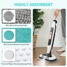 Frescares S7000 Magic Sponge Eraser SteamScrub Mop Pads Kit Shrak, S8201 S8001 S7001 S7201 S7000AMZ S7005 S7020 S7001C All-In-One Hard Floor Steam Mop (6White) - View 3