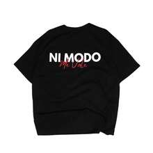 Me Vale - Camiseta Negra - Blanco - Ver 12
