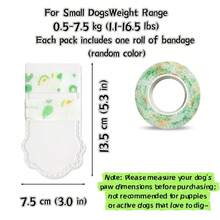 Disposable Dog Rain Boots With Self-Adhesive Straps, Waterproof Pet Foot Covers, Non-Slip Easy-To-Wear Shoes For Small And Medium Dogs, Keep Paws Clean During Outdoor Walks - Multicolor - View 15