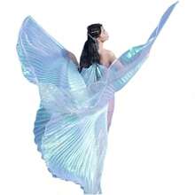 Angel Wings For Belly Dancing - Wings With 360° Extension And Stretch Rods Included - Ideal Fairy Wings For Adult Dancers And Christian Dance Costume (57 Inch Fully Extended) - View 7