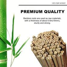 50 Pack 8 Plant Stakes Wood Garden Sticks,Wooden Indoor Gardening Floral Plant Support ,Potted Plants,Crafts, More Size Choices 8/12/16 - 竹子 - 查看 3