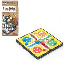 LUDO Classic Dice Game, Suitable For 2-4 Players Travel Board Game Set, Interactive Board Game, Suitable For Couple Games, New Year, Christmas, Easter, Graduation Seasonal Holiday Birthday Gift (Some Color Styles Randomly Sent) - LUDO Flying Chess Board - View 8