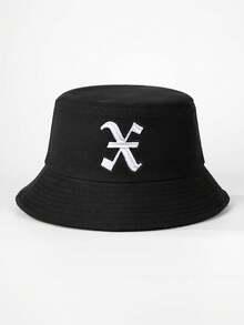 Mũ tai bèo thoáng khí thêu chữ Gothic unisex, đa năng, chống nắng, thích hợp cho hoạt động ngoài trời và trang phục thường ngày. - mũ xô - Xem 39