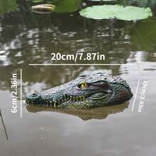 Lifelike Floating Crocodile Model, Outdoor Pond And Swimming Pool Decor, Suitable For Yard Landscape, Pond And Garden Water Feature Decoration - Crocodile Ornament - View 2