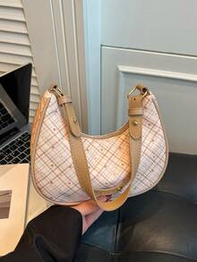Women's Crescent Moon Bag, Niche Design, High-End Underarm Bag, Fashionable Versatile Shoulder Crossbody Bag - Multicolor - View 5