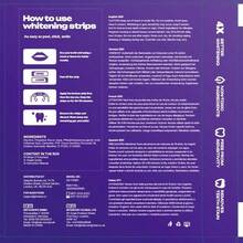 DRDENT Purple Teeth Whitening Strips - 7/21 Whitening Sessions For Enamel - Non Sensitive Teeth Whitening - Peroxide-Free - Stripe - View 7