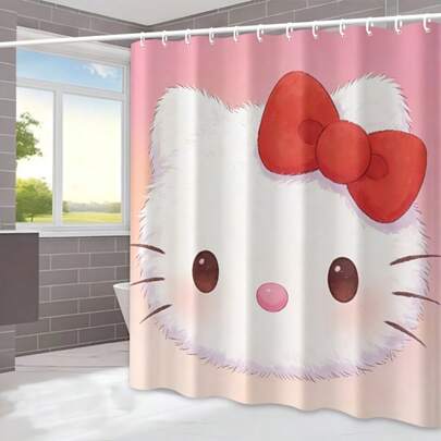 SANRIO 1 Rèm Tắm Hoạt Hình - Trang Trí Phòng Tắm Đáng Yêu. Với thiết kế in tinh tế, chiếc rèm tắm thủ công này được làm từ chất liệu mềm mại, dễ lau chùi và thể hiện phong cách nghệ thuật hoạt hình đáng yêu. Nó đóng vai trò như một vách ngăn dễ dàng để phân chia khu vực ướt và khô trong phòng tắm của bạn, không cần lắp đặt phức tạp. Đi kèm với móc treo, phù hợp để sử dụng với cả bồn tắm hoặc vòi sen. Một phụ kiện thiết yếu, thiết thực và điểm nhấn trang trí cho bất kỳ phòng tắm nào.