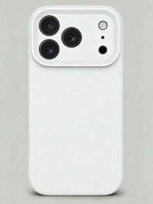 适用于 17 Pro Max、17 Pro、17 Air、17、16、15、14、13、12、11 Pro Max Plus 的高品质液态硅胶手机壳，触感柔软，亲肤防震保护套 - 純白色 - 查看 3