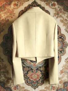 Women Lightweight Blazers - Kuning muda - View 3