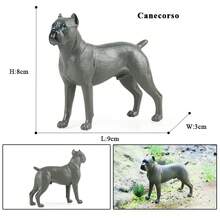 Oenux perro animales modelo Husky pastor alemán Rottweiler San Bernard figura de acción cachorro figuras PVC colección juguete chico regalo - Modelo de perro 2 - Ver 23