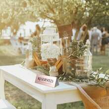 4pcs Reserved Acrylic Table Signs, Double Sided Tent Reserved Sign, Stackable, For Wedding Receptions, Valentine's Day, Restaurant, 17x6x6cm Adults World Book Day - Default - View 2
