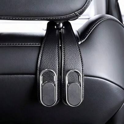 1 Pair Dual Hook Car Seat Back Hook, Multifunctional Car Hook, Strong Load-Bearing Car Interior Storage Organizer, Suitable For Hanging Bags, Takeout, And Other Car Accessories