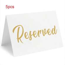 5/10/20 piezas Tarjetas de asiento reservado para boda, adecuadas para decoración de mesa de banquete de familia, compromiso y boda, decoración de boda, suministros de boda, fiesta, restaurante - Multicolor - Ver 18