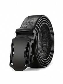 Men'S Belt Metal Automatic Buckle High Quality Business Work Belt Paired With Jeans Cheap Belt, Gift For Father And Boyfriend - 彩色 - 查看 3