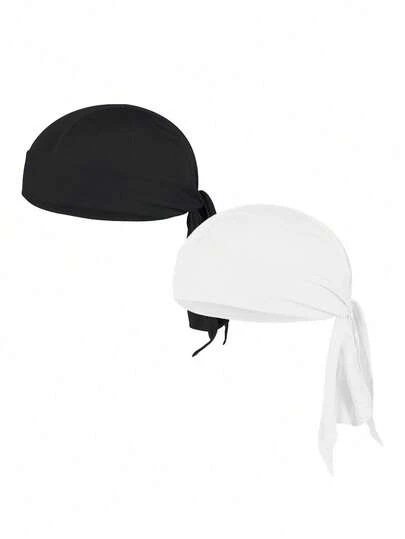 1 st unisex utomhussportspannband, andningsbar, fukttransporterande och snabbtorkande pirathatt, lämplig för dagliga utflykter, vandring, klättring, resor etc.