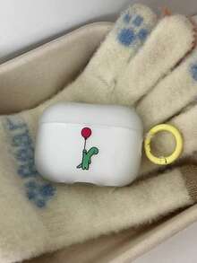 Ốp điện thoại Apple hình khủng long nhỏ dễ thương, chất liệu silicon mềm mờ chống sốc với vòng đeo màu vàng, tương thích với hộp tai nghe Apple. - Nhiều màu - Xem 5