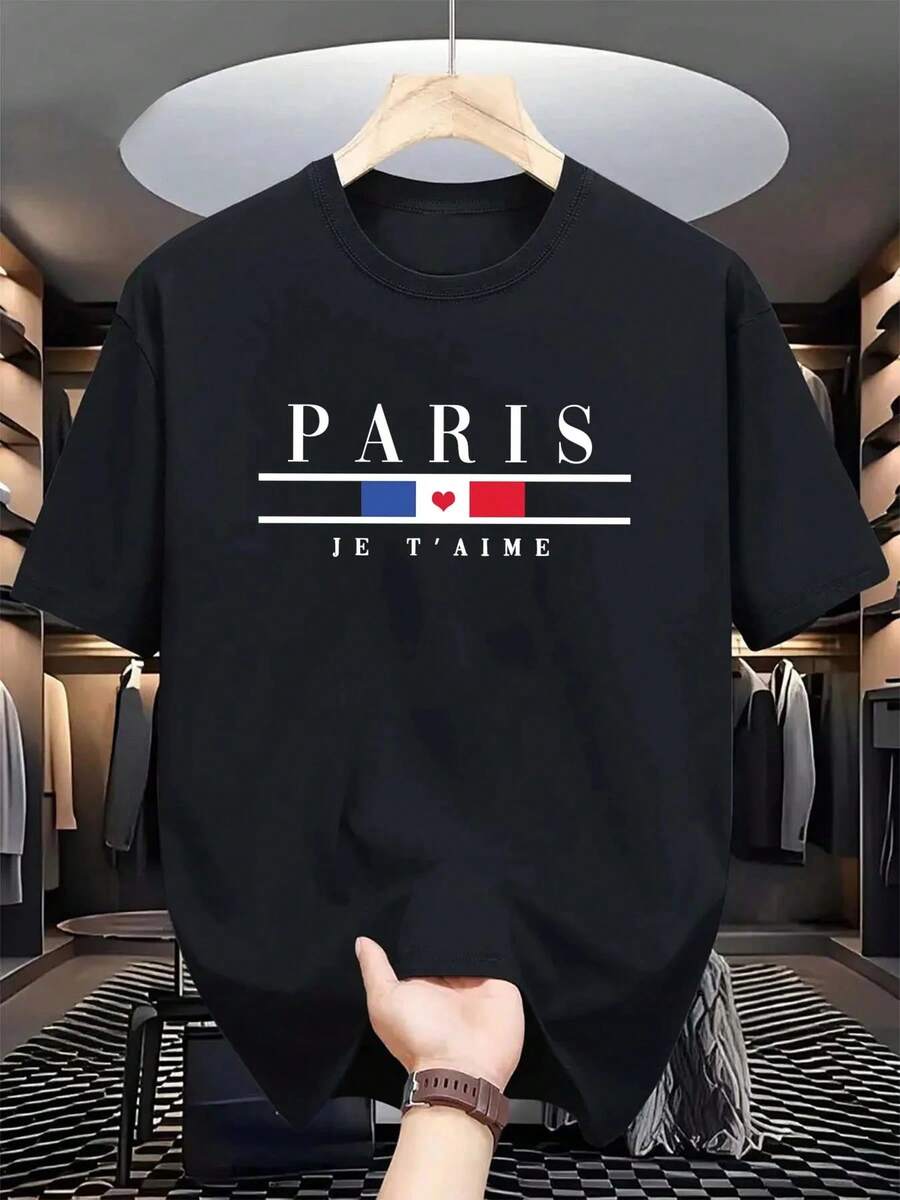 1 pieza de camiseta unisex de manga corta y cuello redondo, holgada, de 180 g, diseñada por artistas de Y2K en el estilo Bababask, hecha de 100% algodón puro.Son informales y versátiles, adecuados para ropa urbana, salidas diarias, campamentos, conciertos, eventos de hip-hop, rock y rap, y presentan diseños inspirados en celebridades.Ideal para festivales, otoño y uso durante todo el año. - Negro - Ver 1