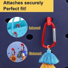 Key Holder Accessories Bogg Bags X Large, Insert Charm Carabiner Keychain Beach Bag - Red - 查看 4