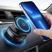 Giá đỡ điện thoại từ tính gắn trên bảng điều khiển có thể xoay 360°, cốc hút mạnh mẽ, tương thích với MagSafe, phù hợp với 16/15/14/13/12 và tất cả các điện thoại thông minh, không cần giá đỡ cầm tay. - A - Xem 1