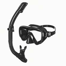 Equipo de snorkel para adultos, máscara de snorkel con gafas antivaho de vidrio templado de 180 grados, tubo de respiración seco, adecuado para hombres y mujeres - Multicolor - Ver 11