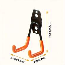 3个装重型车库墙钩 - 工业钢制壁挂式储物架，预钻孔方便安装，节省空间，适用于工具、自行车、梯子、园艺设备等，可用于车库、工作室、家居收纳。 - 3個掛架 - 查看 4