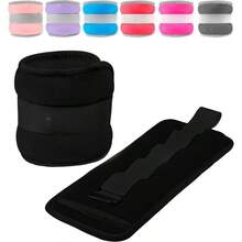 Strength Training Wrist & Ankle Weights - Black + 2 Kg Each Weight (4-kg Pair) - View 2