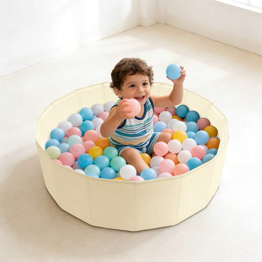 1pc Foldable Ball Pit (Balls Not Included) For Kids, Ball Play Pit Baby Toddler Toy House, Boys' And Girls' Castle, Toy Pit For Tossing Games - MultiWarna - View 1