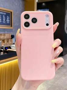 1个全新纯粉色软TPU防震手机壳，兼容 17 Pro、17 PM、16、16 Pro、16 PM、15、15 Pro、15 PM、14 Pro Max、14 Pro、14、13 Pro Max、13 Pro、SE，时尚耐用 - 粉色 - 查看 3