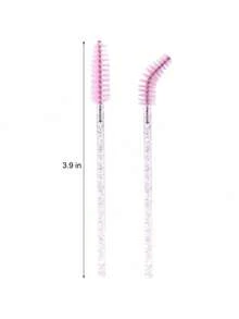 OBOVAY 50 pièces Eyeliner jetable, recourbe-cils, brosse à sourcils en cristal, brosse à mascara, ensemble de brosses à sourcils (sans boîte), convient pour les sourcils, les extensions de cils, les cosmétiques pour sourcils (rose), le maquillage, bon marché, la coquetterie, les accessoires de maquillage, bon marché, les cadeaux de remplissage, le maquillage, les outils de maquillage, le cadeau, le cadeau pour femmes, le cadeau de Noël, le cadeau gratuit, le voyage, les articles bon marché, les essentiels de voyage - Multicolore - Voir 6