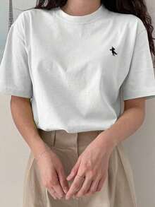 Summer Off-Shoulder T-Shirt - 白色 - 查看 2