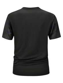 5pcs/Set Men's Camouflage Short Sleeve Crew Neck T-Shirts, Suitable For Running, Training And Casual Daily Wear - Multicolor - View 3