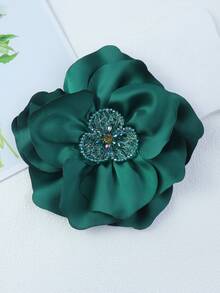 2026 Trâm cài áo hình hoa cuộn 3D tinh tế bằng vải satin thủ công, kích thước 20cm, phụ kiện thời trang đa năng cho quần áo và váy. - hoa hồng - Xem 19