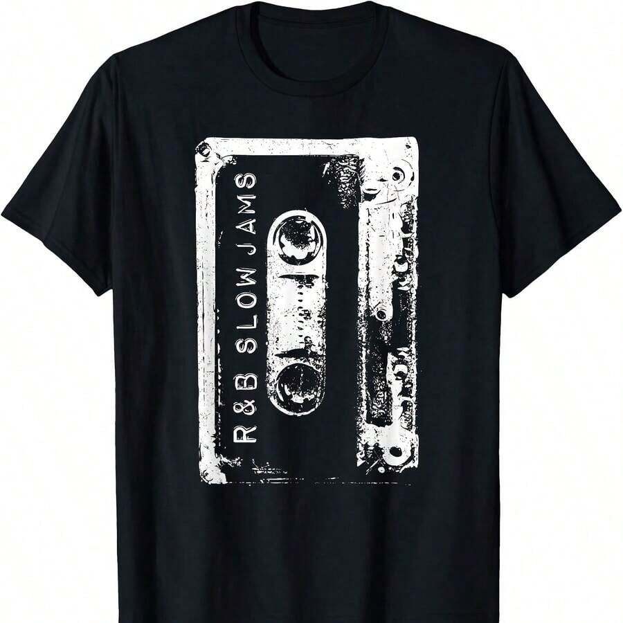 Camiseta de concierto vintage de RnB, adecuada para el ocio diario.