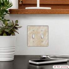 1pc Fashionable Pattern Printed Switch Panel, Suitable For Bedroom, Kitchen And Living Room Decoration, Easy Installation, Durable 2D Flat Design - Multicolor - View 6