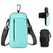 Soporte para teléfono para correr pulsera de teléfono celular, bolso cruzado para mujeres y hombres - como en la imagen - Ver 9