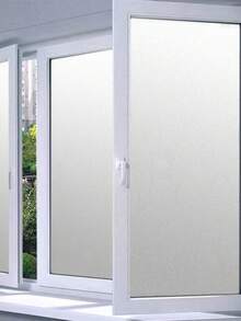 1roll Plain Decorative Film, PVC Frosted Electrostatic Privacy Glass Sticker, For Household, Stickers, Wall Decal, Vinyl Decal For Home Decorations, Spring Decoration Items Refresh Your Home, Rama Decoration Stickers Gifts Birthday Graduation - White - View 14