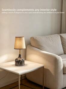 LED Table Lamp, Modern Desk Lamp, Bedside Night Light, Ambient Accent Lighting, Minimalist Style Table Light, Retro Mid-Century Table Lamp, Nordic Bohemian Decor Lamp, Soft Glow Reading Lamp, Anti Blue Light Study Lamp, Flicker Free Eye Protection Desk Light, Stepless Dimmable Lighting Fixture,Slim Rotatable Household Desktop Light - Multicolor - View 2