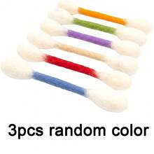 Cotton Swabs Cat Toys, Giant Kitten Chew Sticks For Indoor Boredom, Durable Dental Teething Ropes, Big Interactive Felt Kitty Kicker Play Lover Gift Accessories - Multicolor - View 14