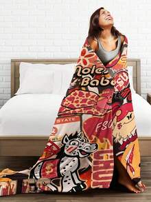Florida State Merch Seminoles Throw Blanket Warm Blankets Breathable Air Conditioner Blanket For Car Classic Outdoor Blankets For Picnic For All Season - màu đen - Xem 4