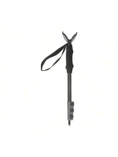 Bastón de tiro de lujo, ajustable de 41,3 cm a 114,3 cm, negro, de aluminio, modelo 21631A