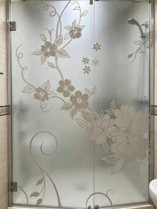 1 cuộn decal dán kính hoa văn bán trong suốt, phim dán kính mờ có thể tháo rời, tạo sự riêng tư cho cửa sổ. - Tiếng chim hót và hoa thơm ngát - Xem 8