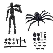 Robot móvil multiarticulado, maniquí de juguete impreso en 3D, figura de acción 13, Robot móvil de cuerpo completo, juguetes, regalos para niños - Conjunto negro - Ver 18