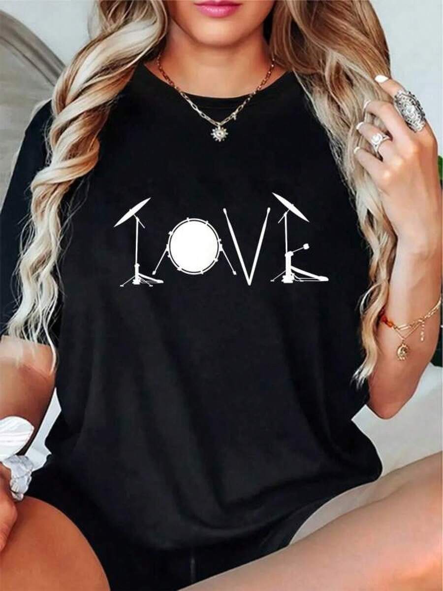 Women T-Shirts - Black - View 1
