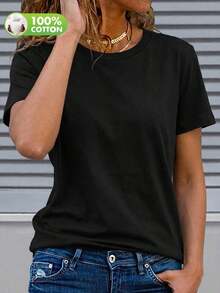 Women T-Shirts - Black - View 3