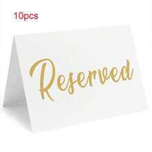 5/10/20 piezas Tarjetas de asiento reservado para boda, adecuadas para decoración de mesa de banquete de familia, compromiso y boda, decoración de boda, suministros de boda, fiesta, restaurante - Multicolor - Ver 16